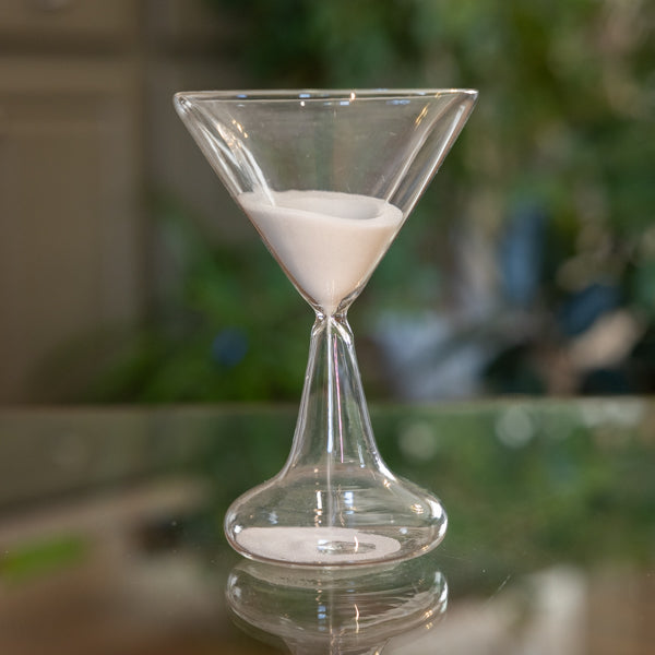 Cocktail Glass Sand Timer - Red or White