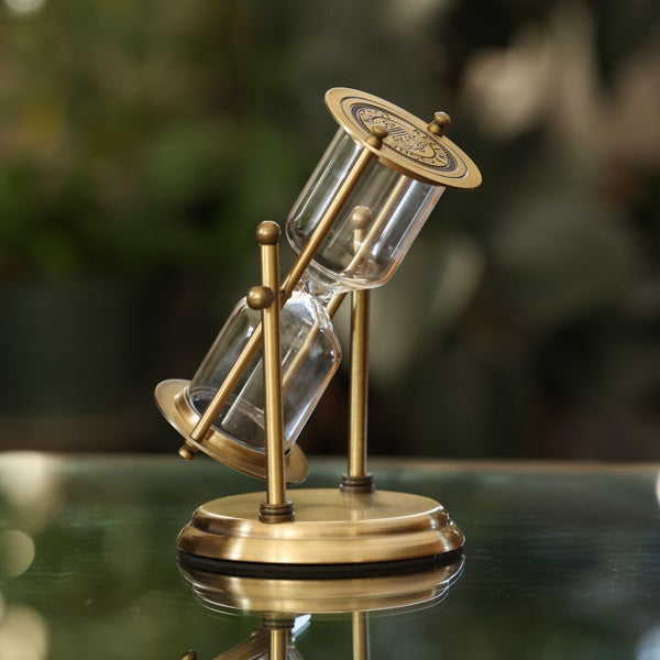 Kelvin & Hughes Vintage Brass Rotating Hourglass Kit