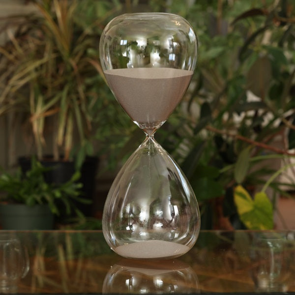240 Minute Hand Blown Sand Timer - Navy or Grey