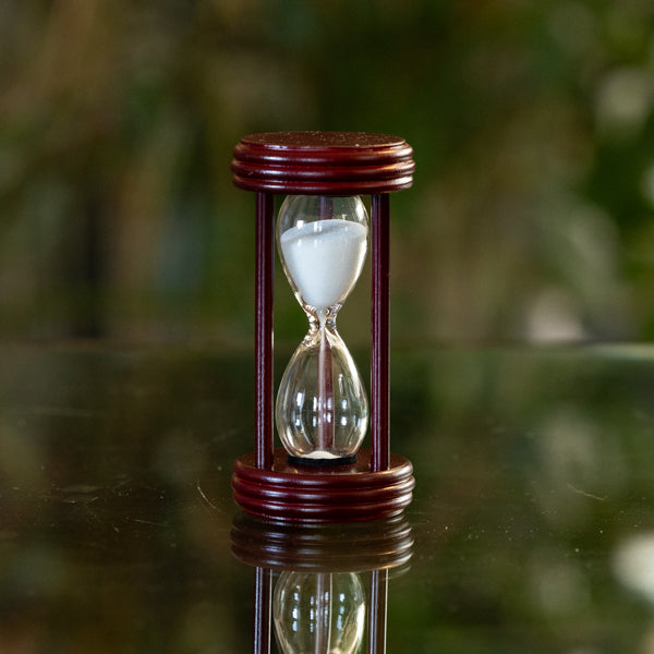 3 Minute Cherry or Walnut Sand Timer