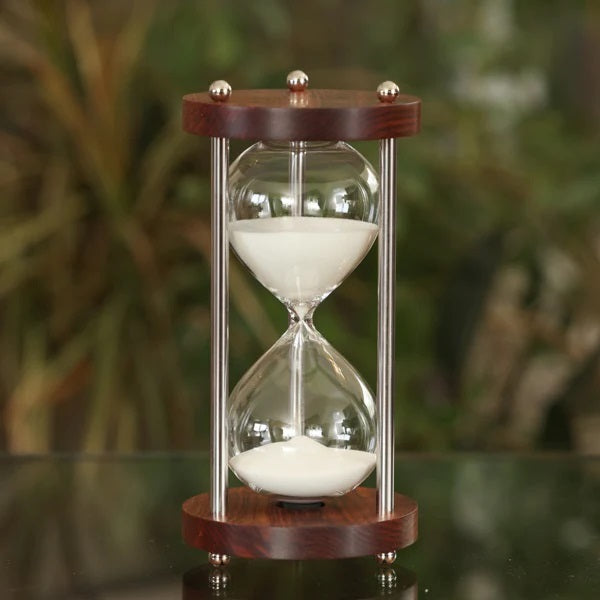 50 Minute Chechen Hourglass Hourglass with Metal Spindles