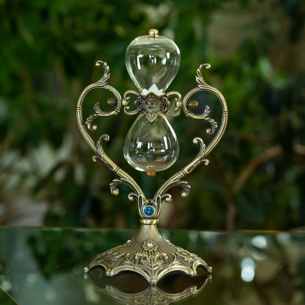 Heart Vintage Rotating Hourglass Urn