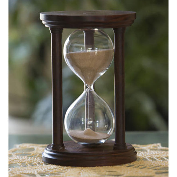 Solid Granadillo Wood Hourglass With Smooth Spindles