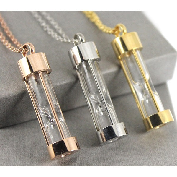 Hourglass Keepsake Necklace or Keychain