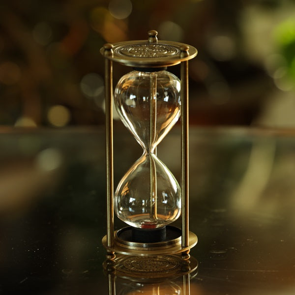 K&H Vintage Brass Hourglass Urn - Two Sizes