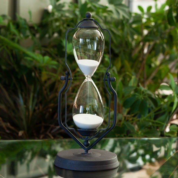 20 or 50 Minute Metal Vintage Rotating Hourglass