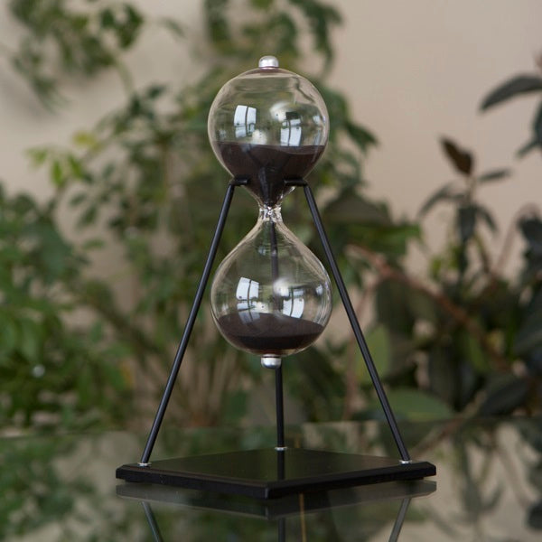 50 Minute Modern Glass Timer on Stand