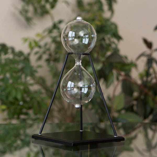 Modern Hourglass Urn on Stand