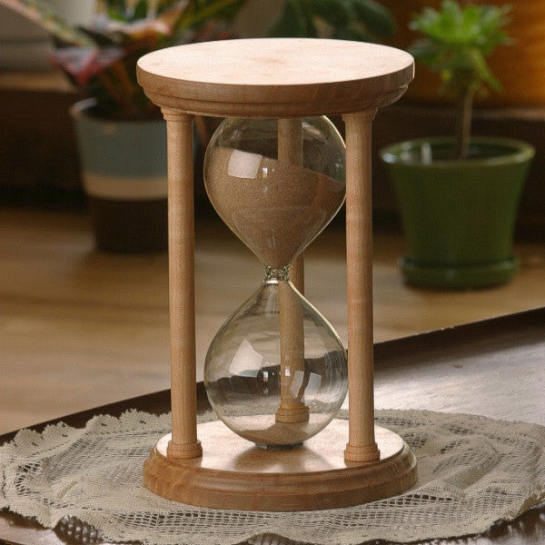 Solid Birdseye Maple Hourglass With Smooth Spindles