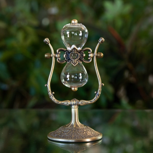 Vintage Rotating Hourglass Urn II