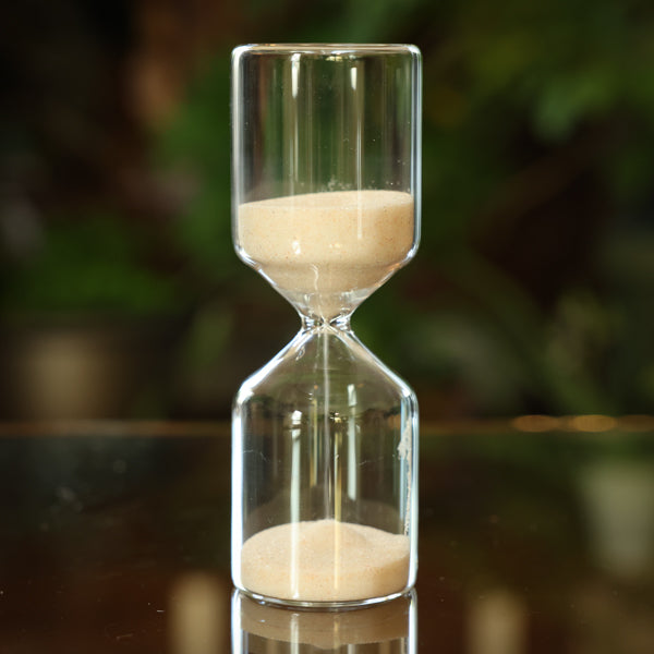 15-Minute Freestanding Natural Sand Hourglass