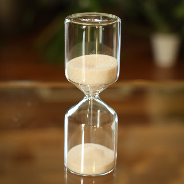 15-Minute Freestanding Natural Sand Hourglass