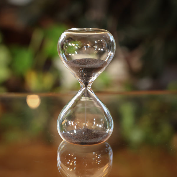 2 Minute Glass Timer Black or Gold – JustHourglasses