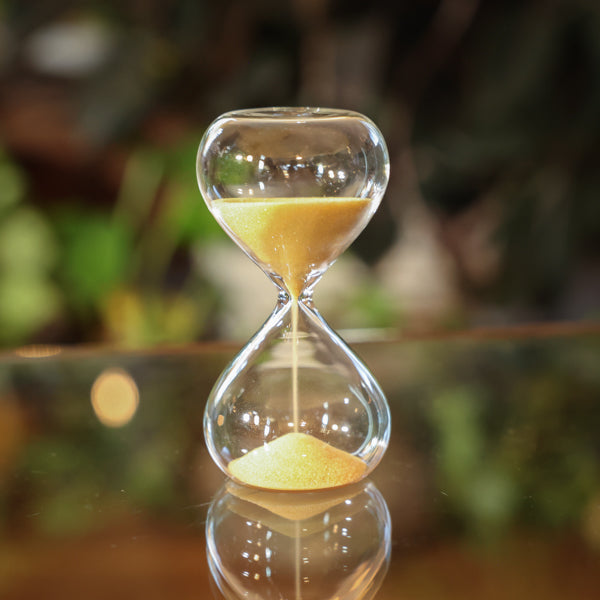 2 Minute Glass Timer Black or Gold