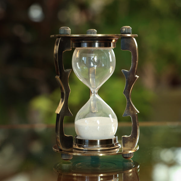 Brass Anchor Hourglass 20 or 30 Minute