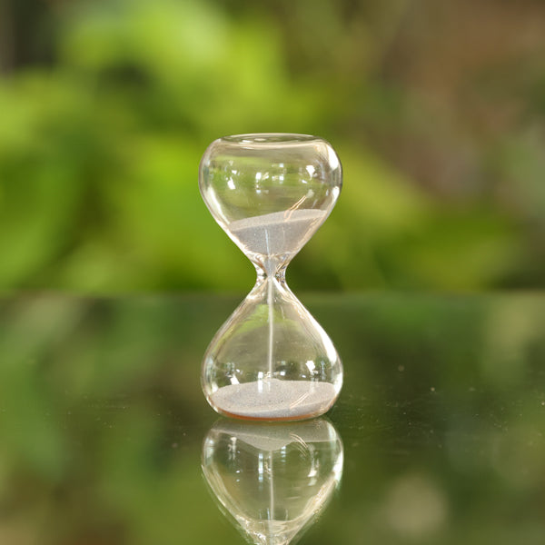 2 Minute Glass Timer Silver or Gold