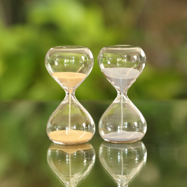 2 Minute Glass Timer Silver or Gold