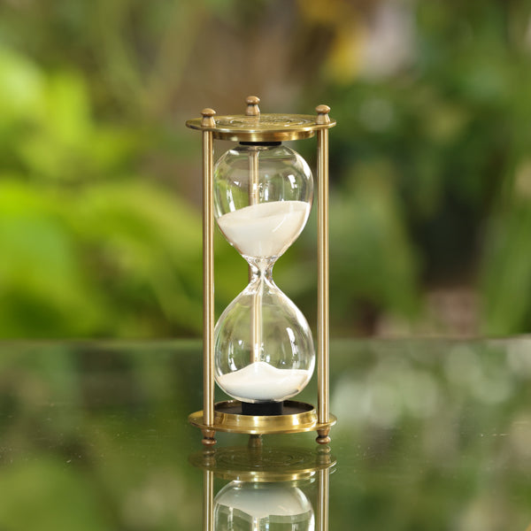 Vintage Brass 30 Minute Hourglass – Cross and Verse