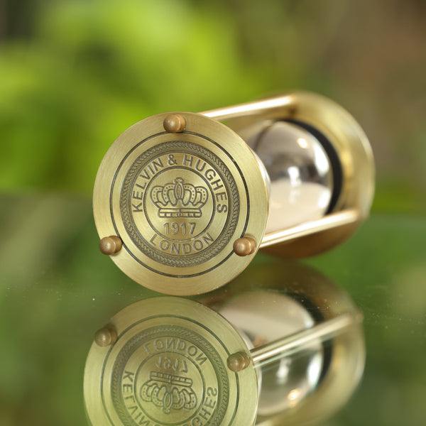 Kelvin and Hughes Vintage Brass 10 or 20 Minute Hourglass