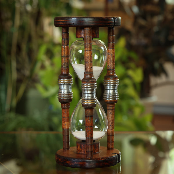 15 Minute Antique Wood Sand Timer