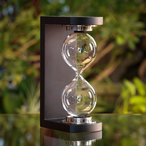 Modern Bookend Hourglass Set Fillable