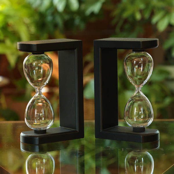 Modern Bookend Hourglass Urn