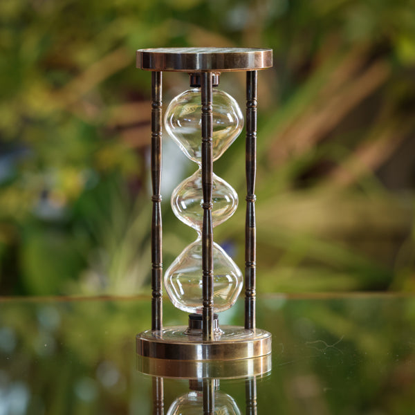 Chess Urn Hourglass with Three Tier Glass