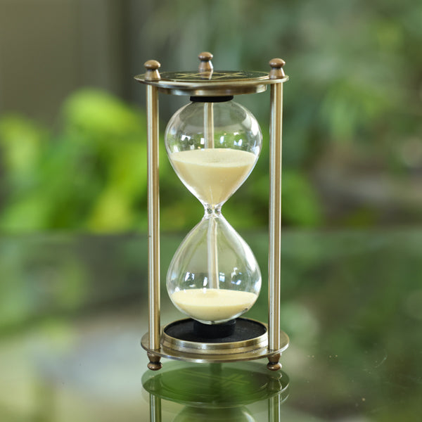 Vintage Brass 30 Minute Hourglass - Cross and Verse