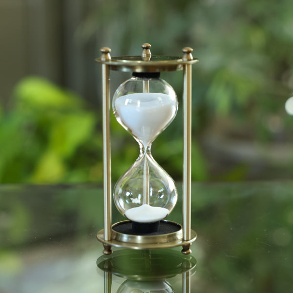 Vintage Brass 30 Minute Hourglass - Cross and Verse