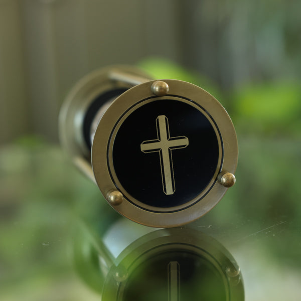 Vintage Brass 30 Minute Hourglass - Cross and Verse