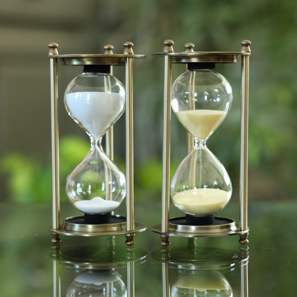 Vintage Brass 30 Minute Hourglass - Cross and Verse