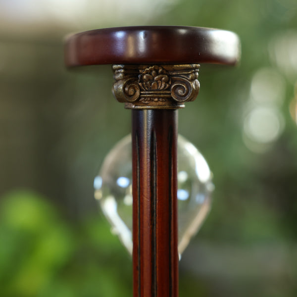 Rotating Mahogany Fillable Hourglass