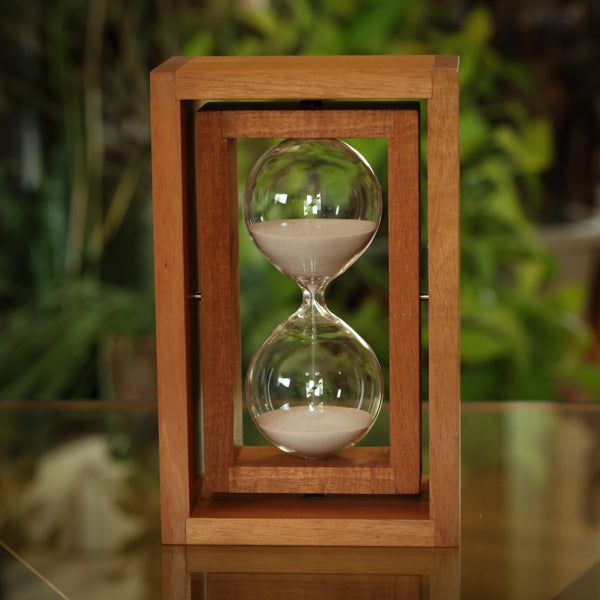 Rectangular Hourglass Solid Figured Mahogany Book End Hourglass Kit – JustHourglasses