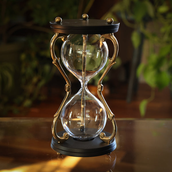 The Gilded Swan Urn Hourglass