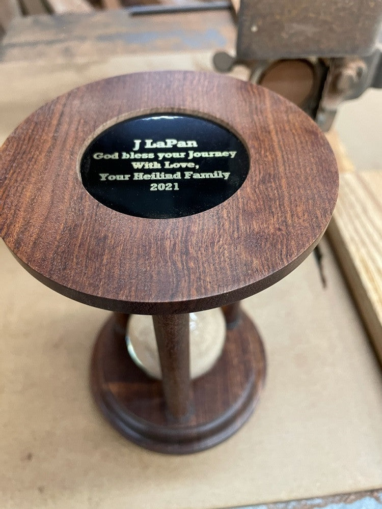 Solid Cherry Wood Hourglass With Smooth Spindles – JustHourglasses