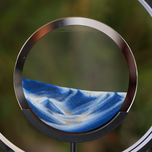 Black LED Sand Art Table Lamp