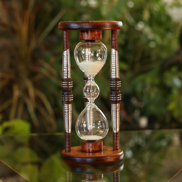 Three Tier Five Minute Antique Wood Sand Timer