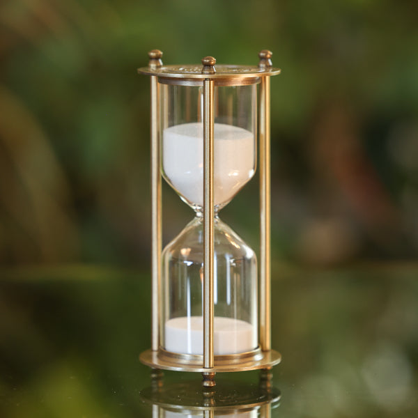 K&H Vintage Brass Variable Minute Hourglass 1-7 Minutes product view