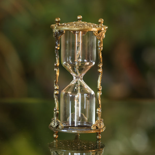 Rose and Crystal Brass Hourglass Kit