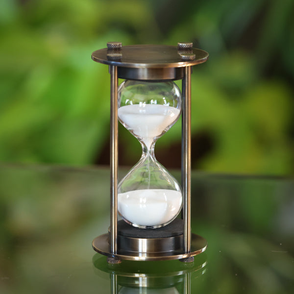 Bronzed 30 Minute Hourglass