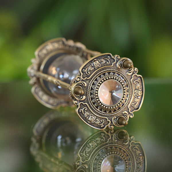 Crystal Brass Hourglass Urn II