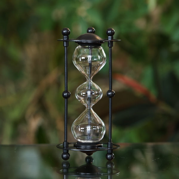 Black Domed Metal Hourglass Kit – Traditional or Three Tier product view