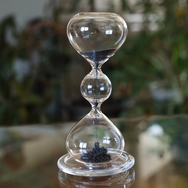 Three Tier Magnet Sand Timer With Glass Base
