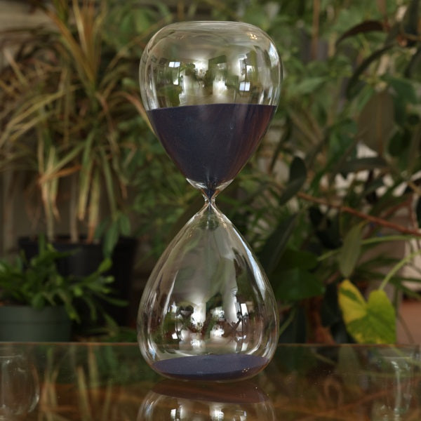 240 Minute Hand Blown Sand Timer - Navy or Grey