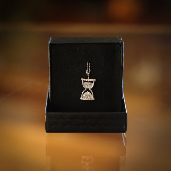 Sterling Silver Hourglass Necklace