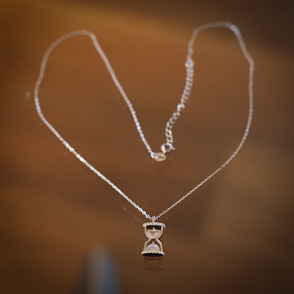Sterling Silver Hourglass Necklace