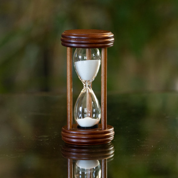 3 Minute Cherry or Walnut Sand Timer