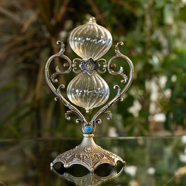 Heart Twisted Glass Rotating Hourglass Wedding Kit