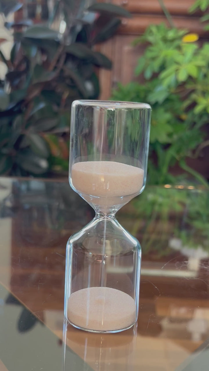 15-Minute Freestanding Natural Sand Hourglass