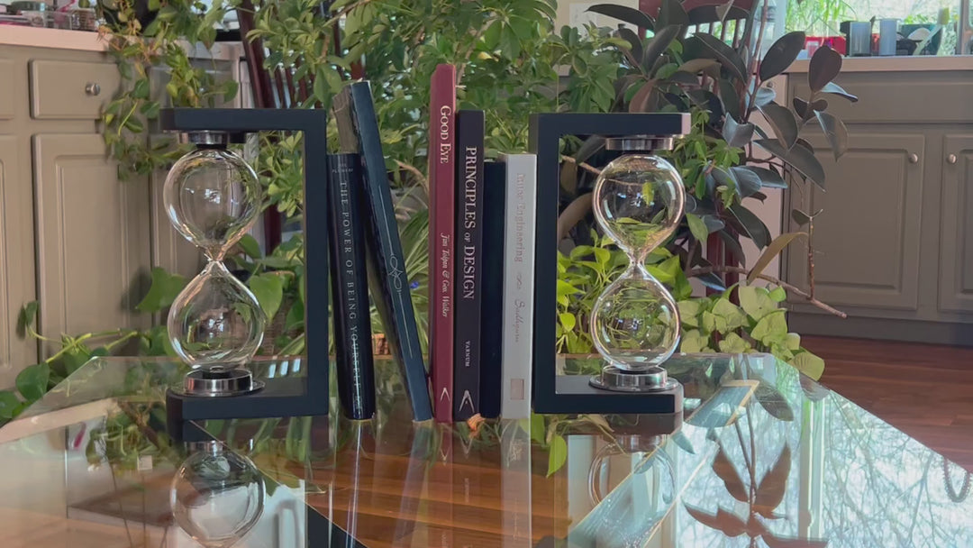 Modern Bookend Urn Set